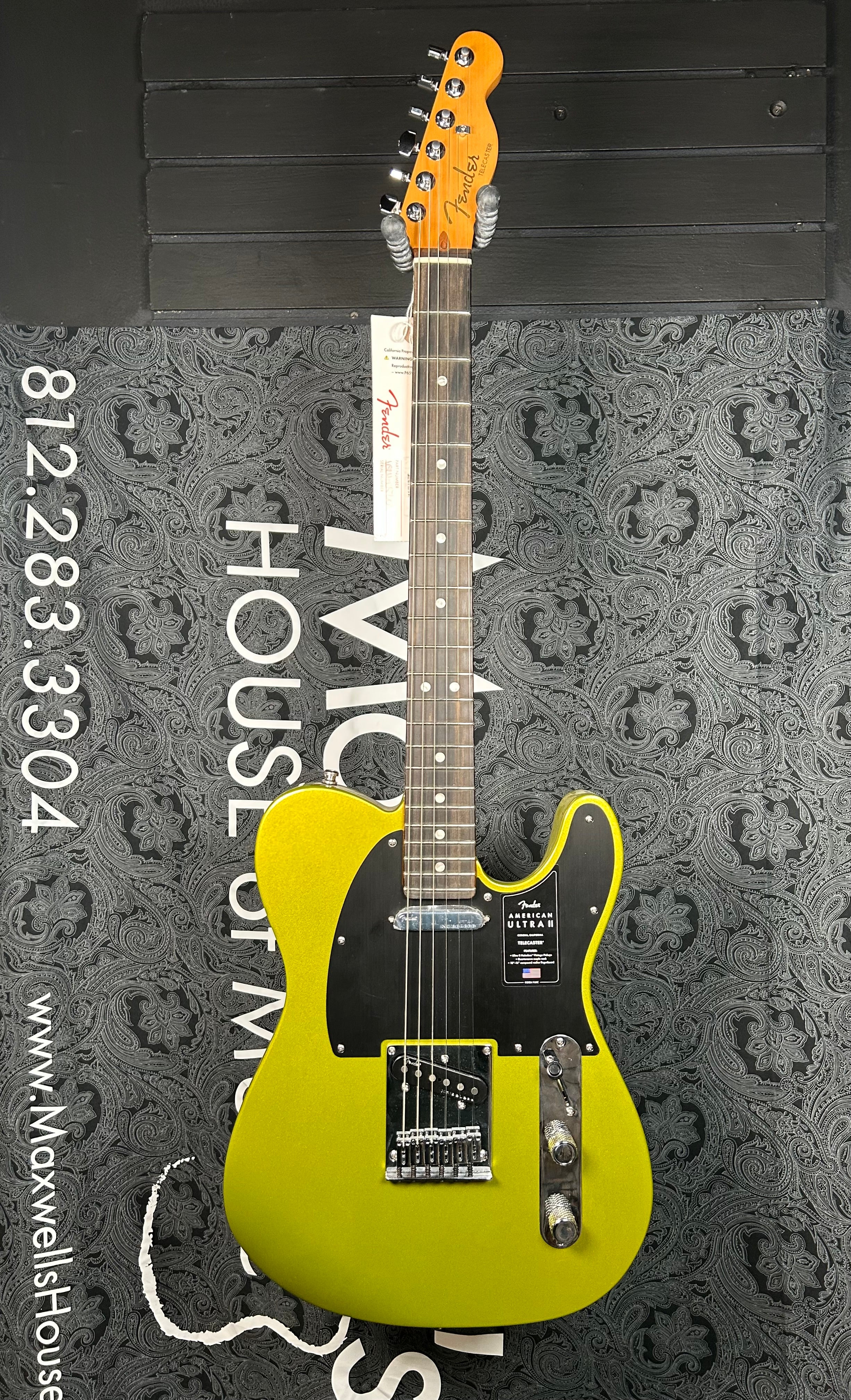 Fender American Ultra II Telecaster Electric Guitar- Solar Flare