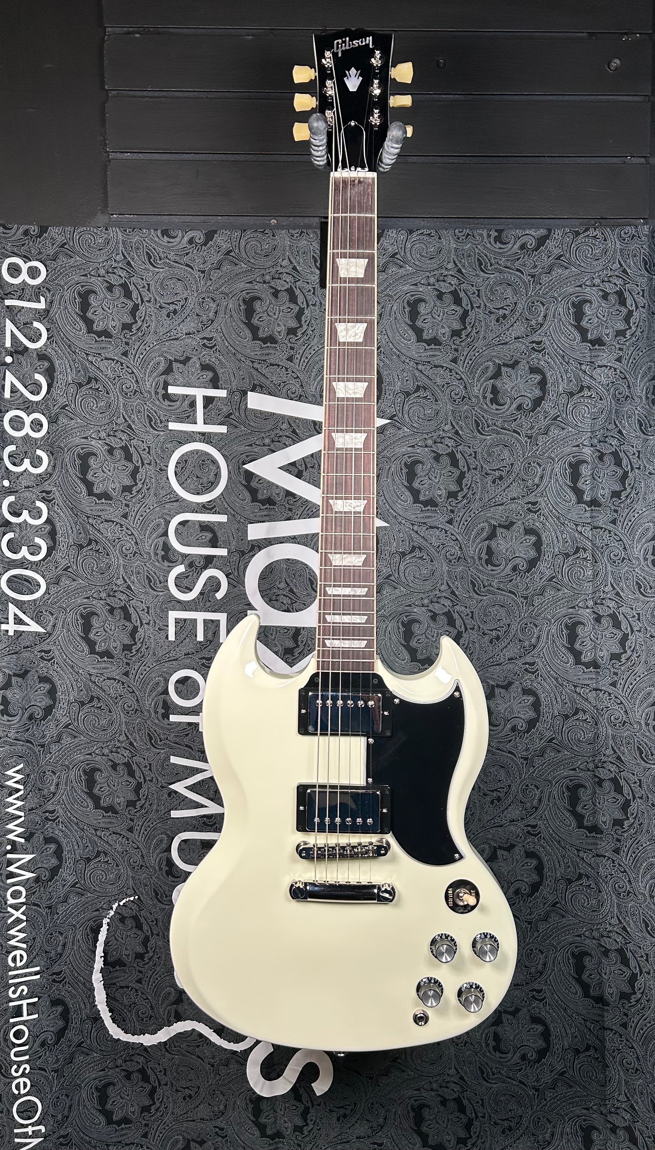 Gibson '61 SG Standard Electric Guitar- Classic White – Maxwell's