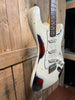 Nash Guitars S63 Electric Guitar-Olympic White Over 2-Tone Heavy Aging