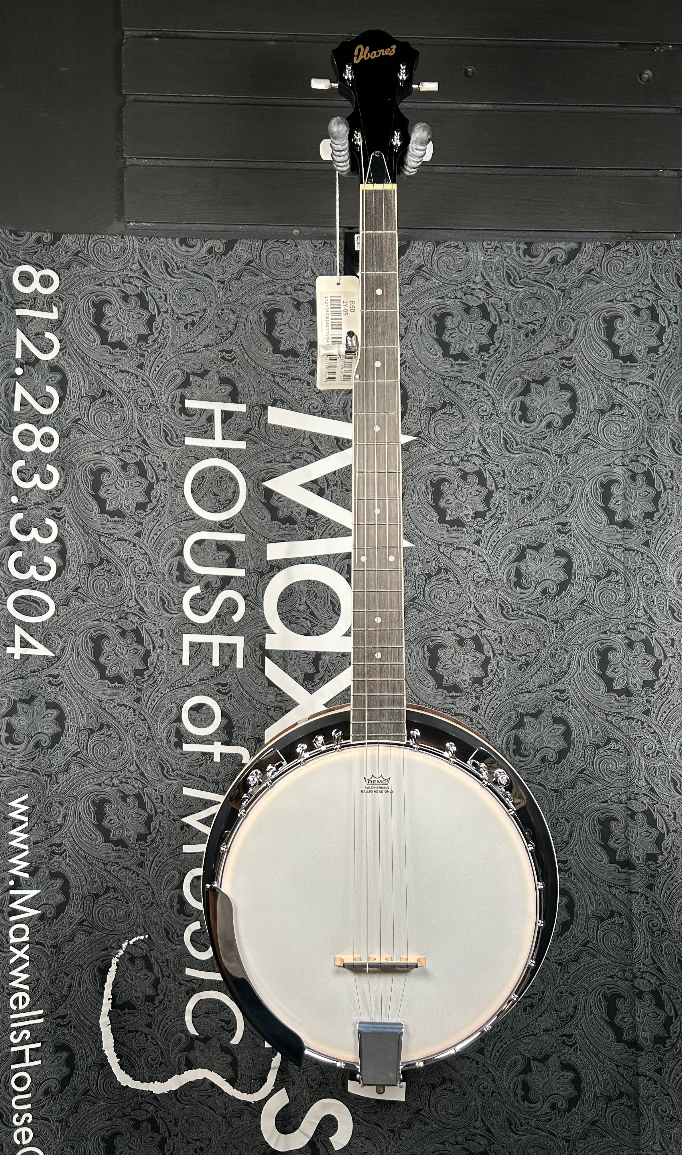 Ibanez B50 5-string Resonator Banjo - Natural Gloss