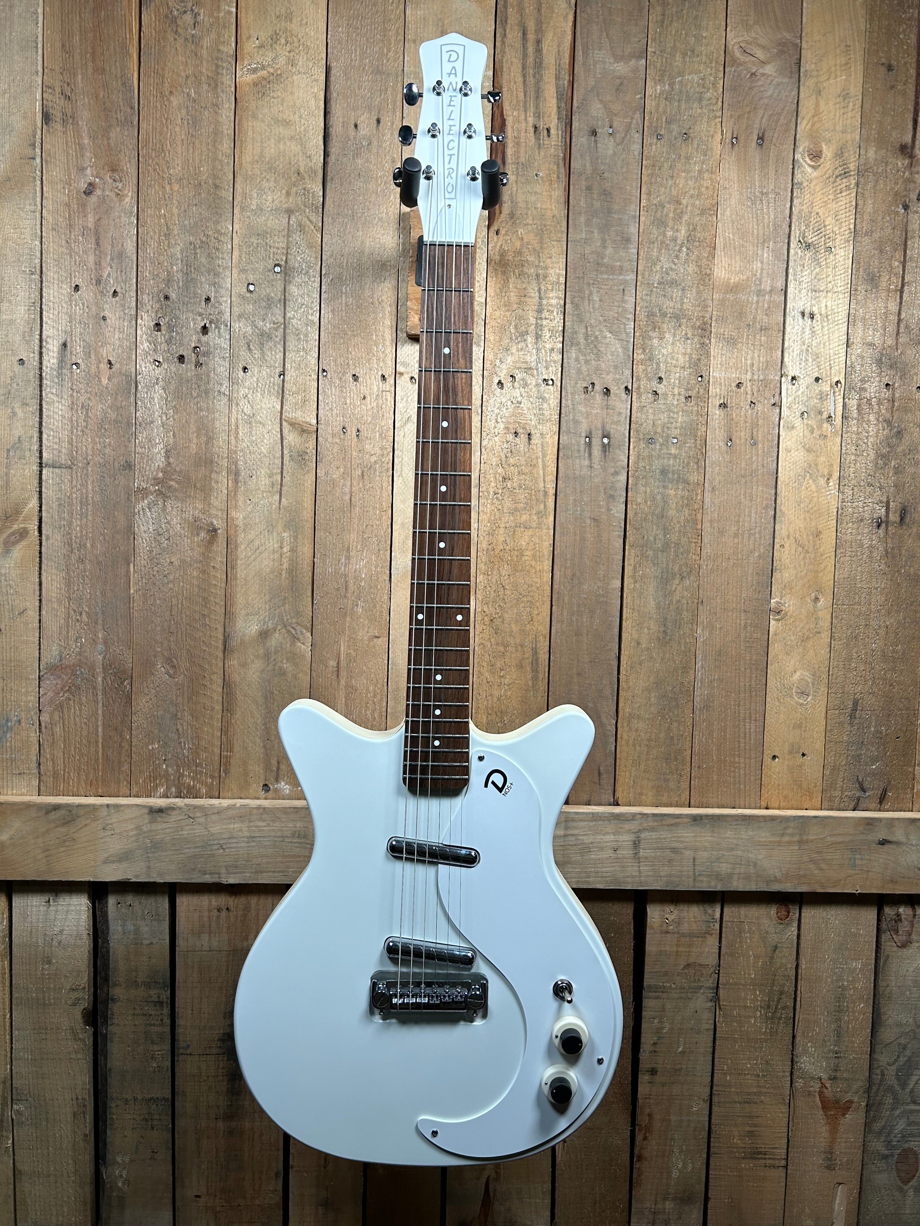 Danelectro '59M NOS+ Electric Guitar - Outa-Sight White