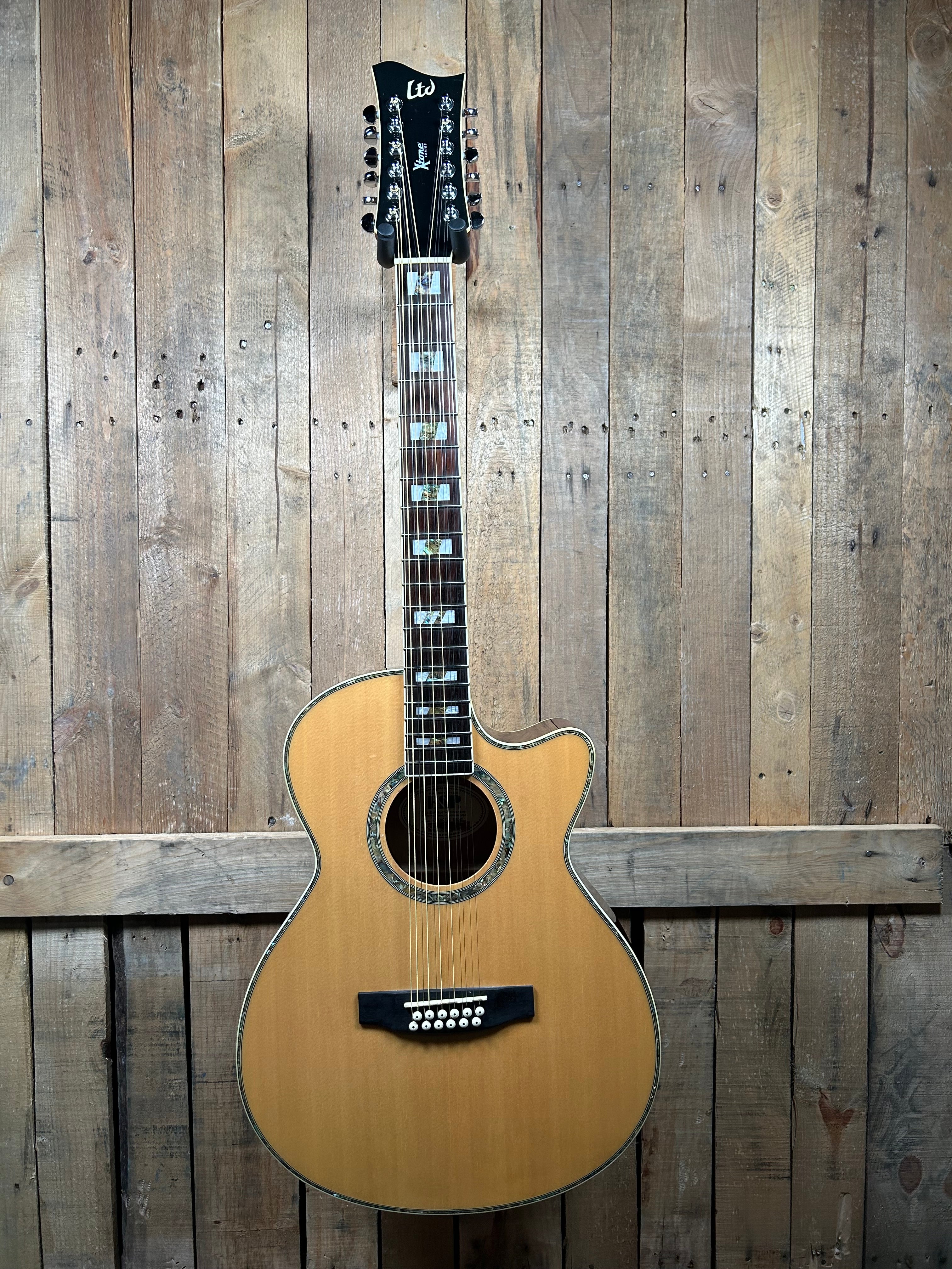 ESP LTD Xtone AC-10E 12 String Acoustic/Electric Guitar-Natural (Pre-Owned)