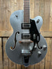 Gretsch G5420T Electromatic Classic Airline Silver Hollowbody Single-cut Electric Guitar with Bigsby