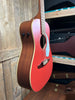 Fender Malibu Player Acoustic Guitar-Fiesta Red