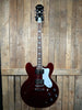 Epiphone Noel Gallagher Riviera Semi-hollow Electric Guitar - Dark Red Wine
