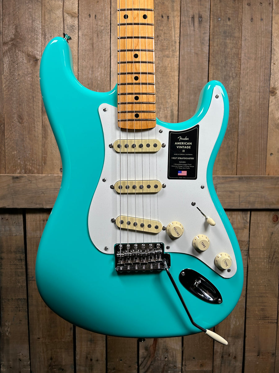 Fender American Vintage II 1957 Stratocaster Electric Guitar Seafoam