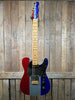 Fender Buck Owens Telecaster Electric Guitar - Red, Silver, and Blue Sparkle