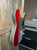 Fender Buck Owens Telecaster Electric Guitar - Red, Silver, and Blue Sparkle