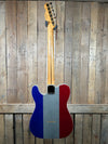 Fender Buck Owens Telecaster Electric Guitar - Red, Silver, and Blue Sparkle