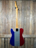 Fender Buck Owens Telecaster Electric Guitar - Red, Silver, and Blue Sparkle