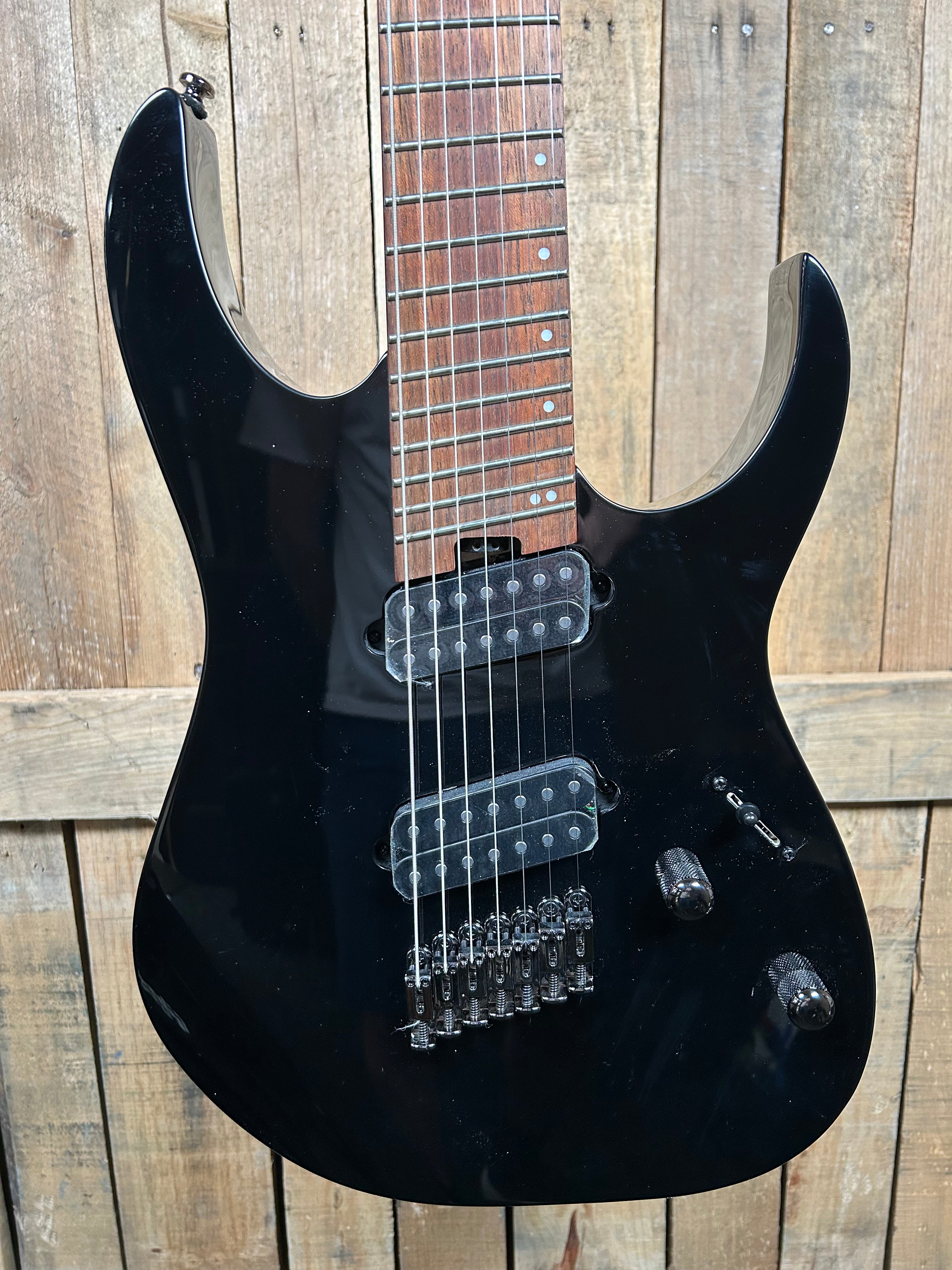 Ibanez RG Standard RGMS7 Multi-scale 7-string Electric Guitar - Black