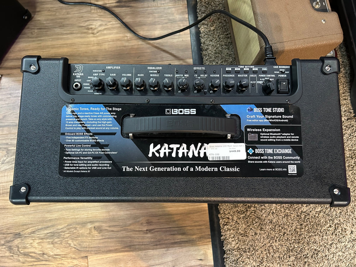 Boss Katana-100 Gen 3 100-watt 1 x 12-inch Combo Amplifier