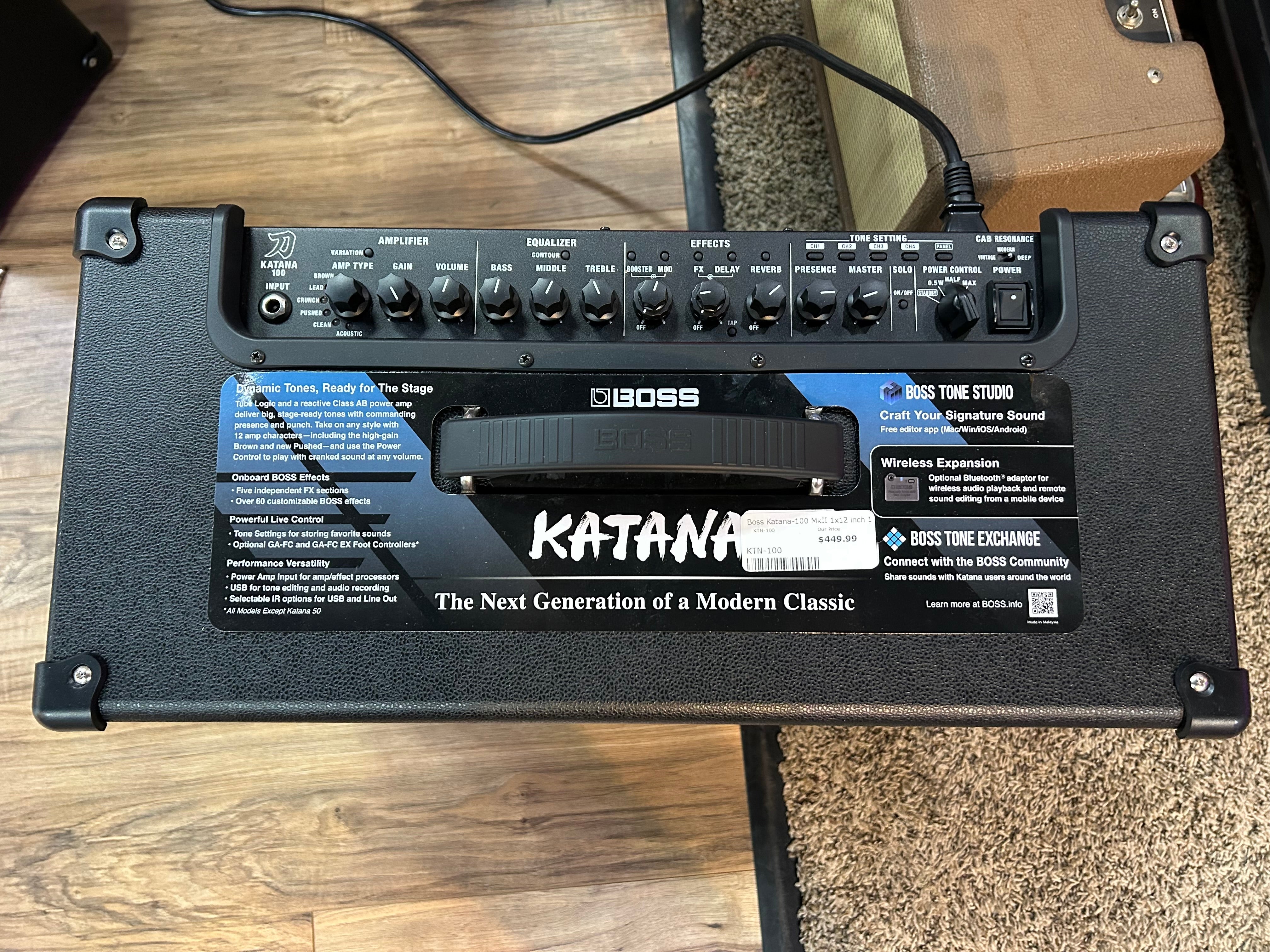 Boss Katana-100 Gen 3 100-watt 1 x 12-inch Combo Amplifier