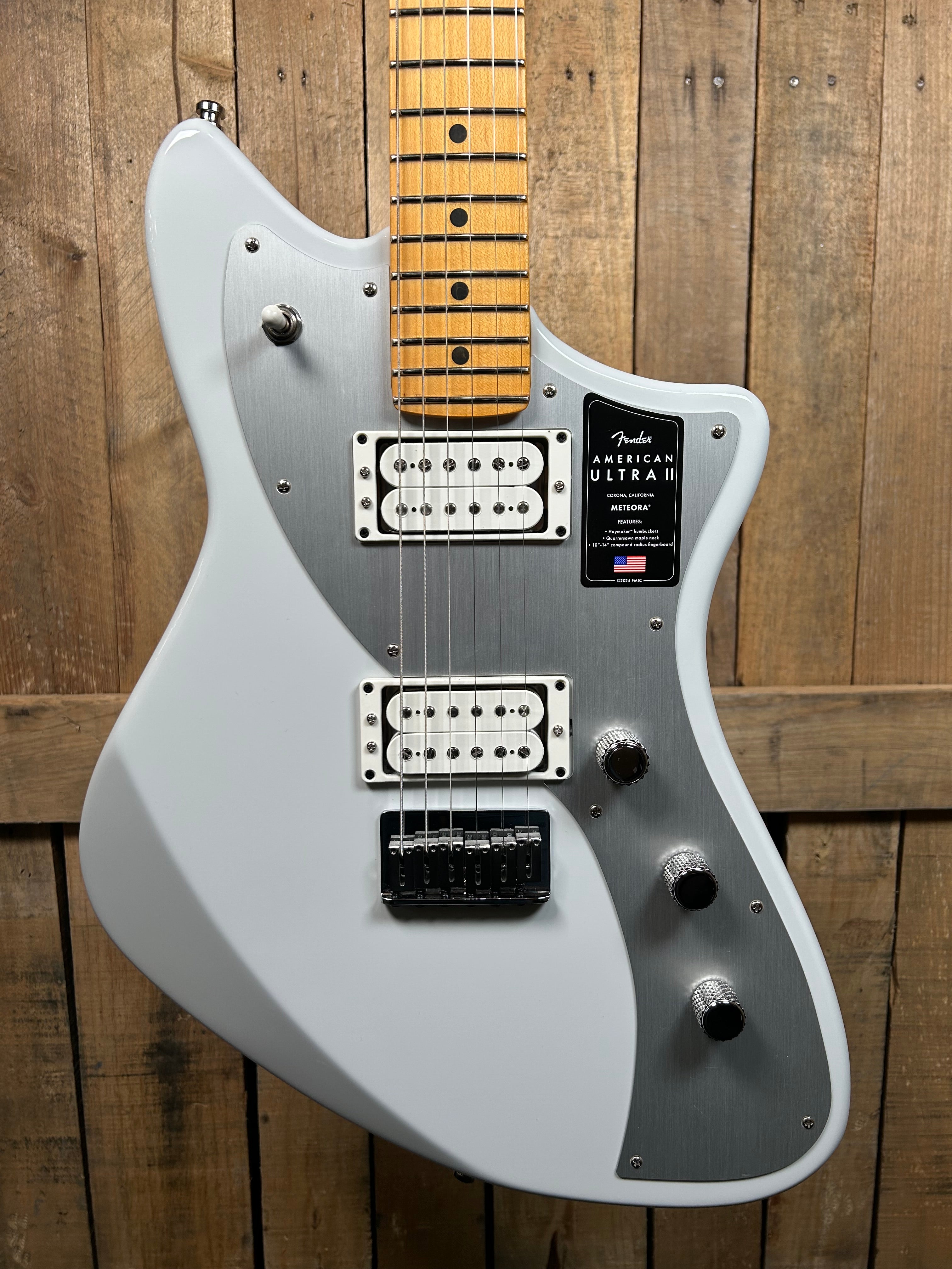 Fender American Ultra II Meteora Electric Guitar - Avalanche, Maple Fingerboard (*SCRATCH AND DENT*)