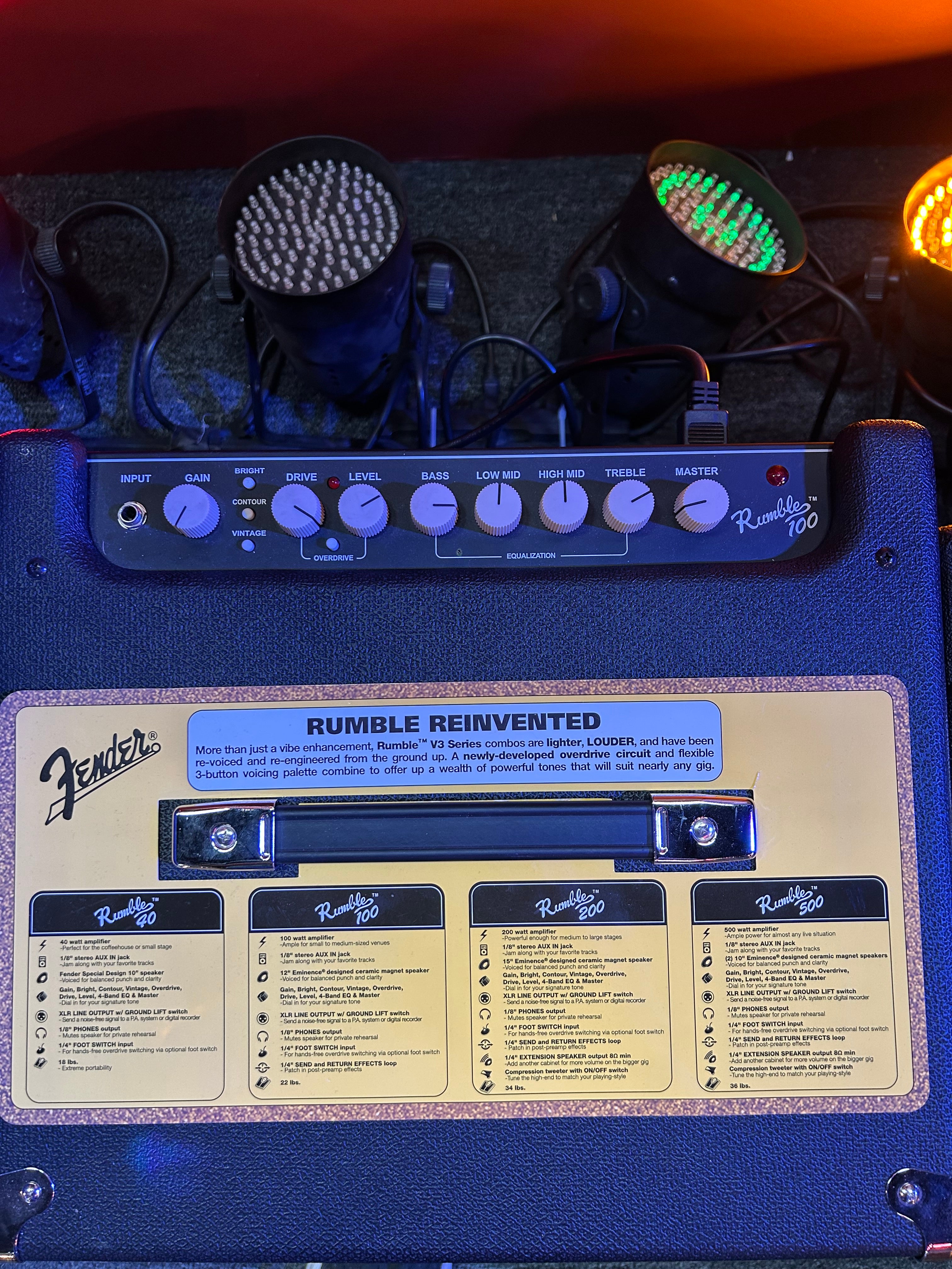 Fender Rumble 100 1x12" 100-watt Bass Combo Amp