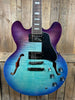 Epiphone ES-335 Figured Semi-hollowbody - Blueberry Burst