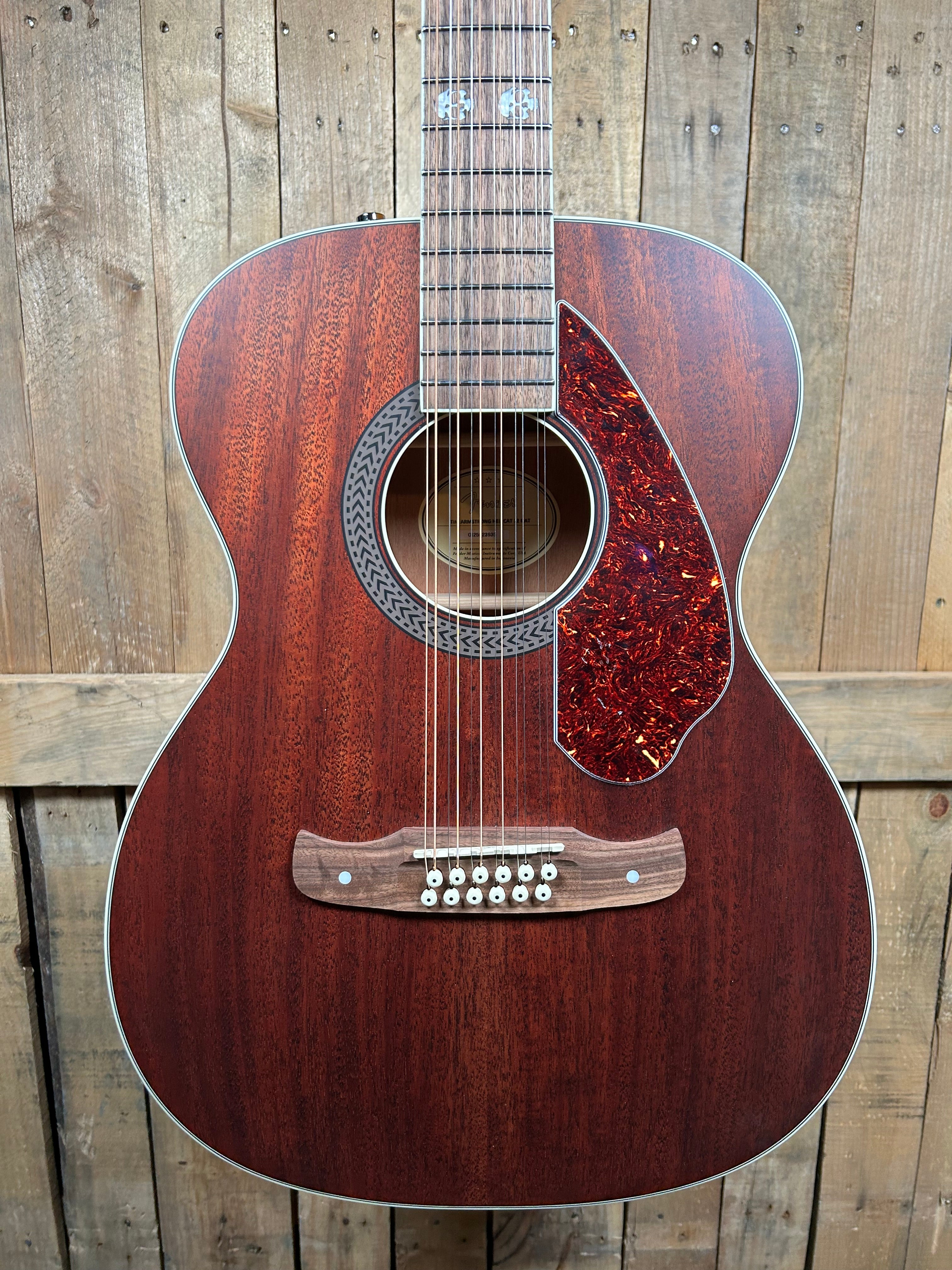 Fender Tim Armstrong Hellcat, 12-string Acoustic-Electric Guitar - Natural with Walnut Fingerboard