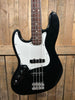 Fender Left-Handed Jazz Bass Guitar- Black (Pre-Owned)