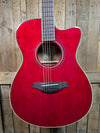 Yamaha FSC-TA TransAcoustic Concert Cutaway Acoustic-electric Guitar - Ruby Red