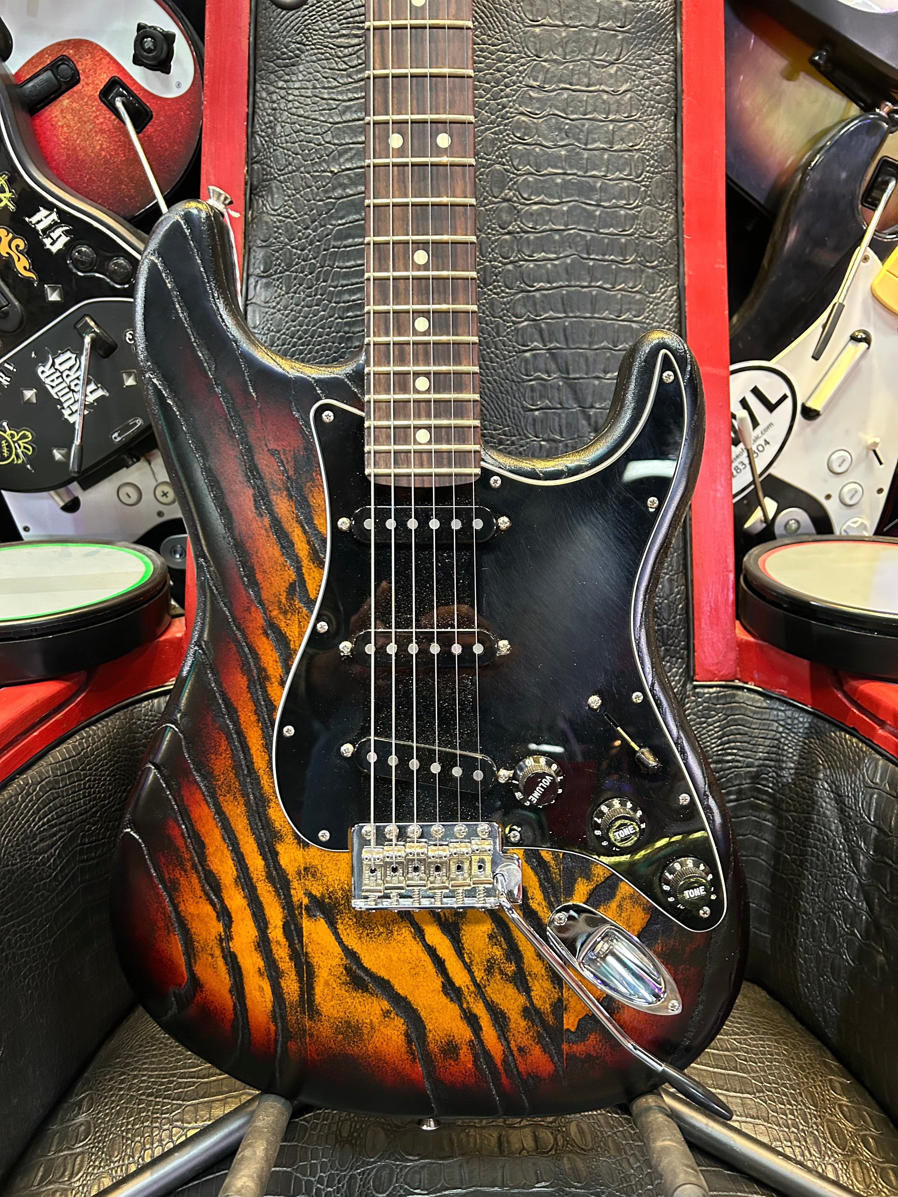 Fender American Performer Stratocaster- Sandblasted Sunburst w/ Gig Bag (Pre-Owned)