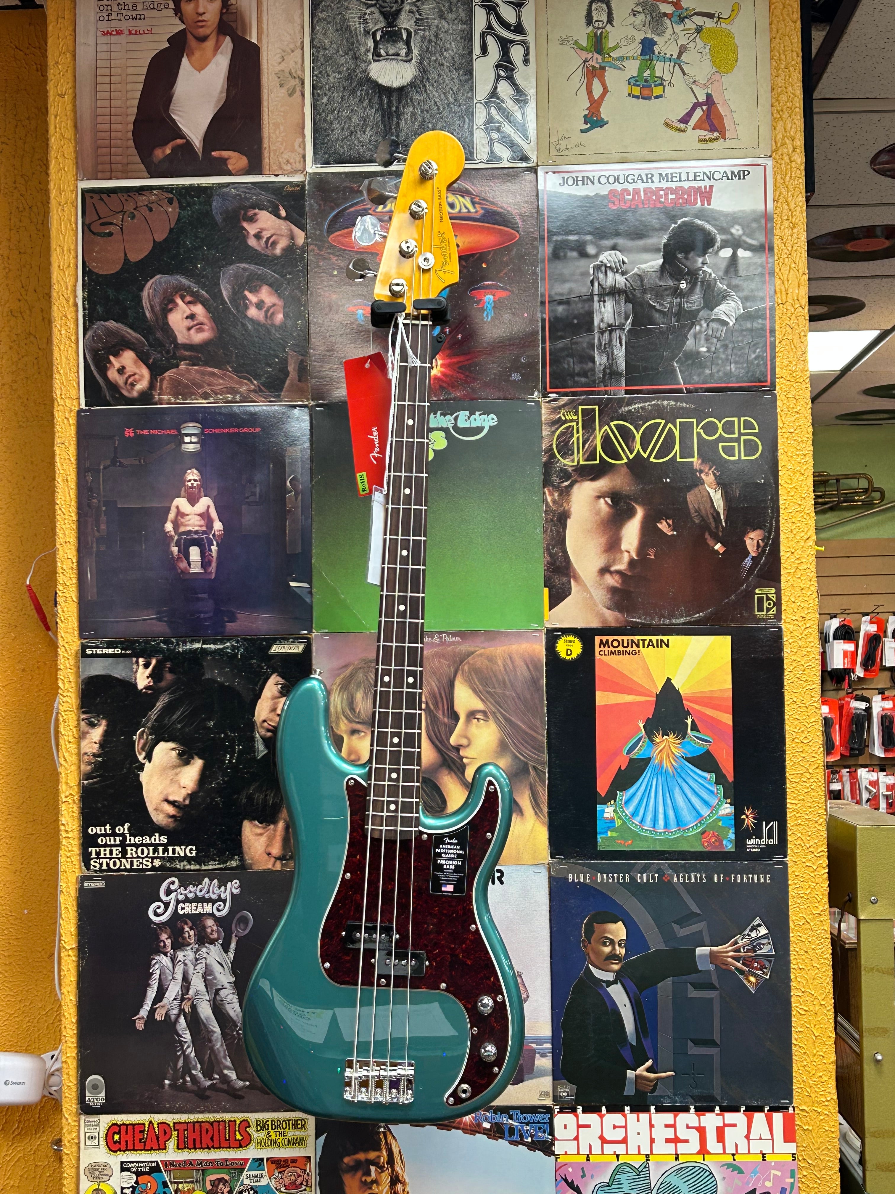 Fender American Professional Classic Precision Bass - Faded Sherwood Green Metallic