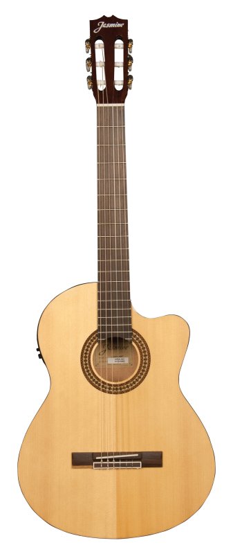 Jasmine JC25CE-NAT Classical Nylon String Acoustic Electric Guitar - Natural Finish