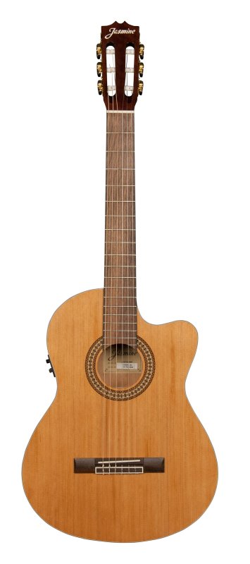 Jasmine JC27CE-NAT Nylon String Acoustic Electric Classical Guitar - Natural Finish