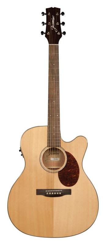 Jasmine JO37CE-NAT Orchestra Style Acoustic Electric Guitar - Natural Finish