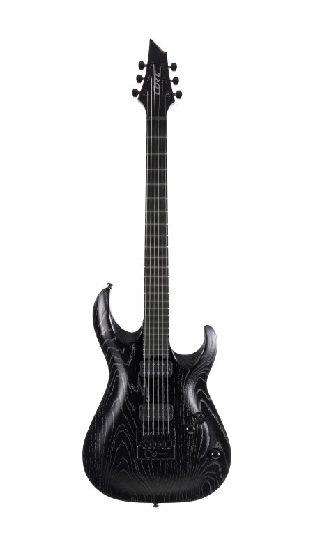 Cort Guitars Cort KX700OPBK KX Series Evertune Double Cutaway Electric Guitar - Open Pore Black