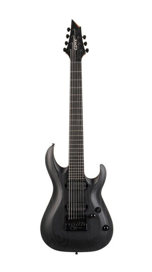 Cort Guitars Cort KX707 KX Series 707 EverTune 7-String Electric Guitar - Open Pore Black