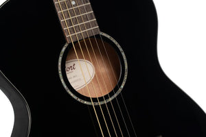 Cort Guitars Cort L60BK Luce Series L60 Orchestra Acoustic Guitar - Black Gloss