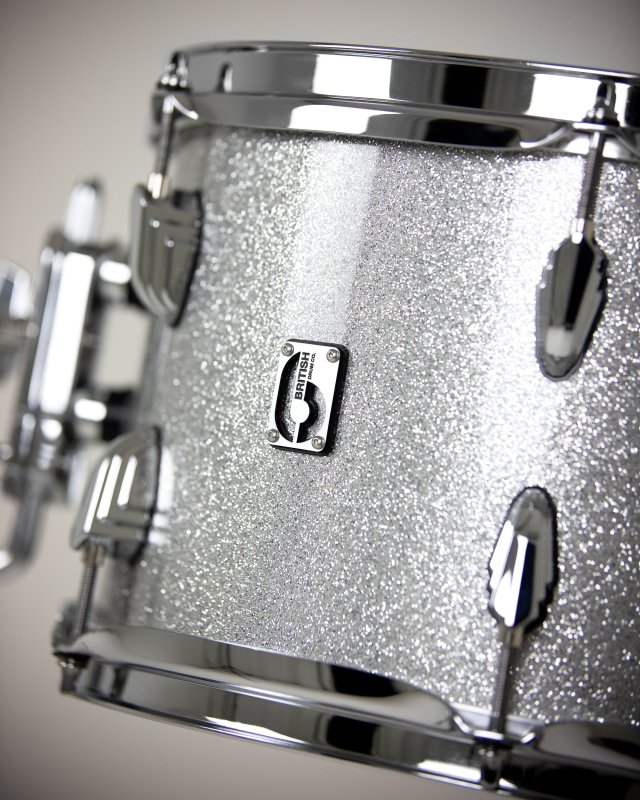 British Drum Co. LEG-22-CB-SHS Legend Series Club 22 Kit - Sheffield Silver (12", 16", 22")