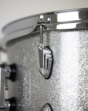 British Drum Co. LEG-22-CB-SHS Legend Series Club 22 Kit - Sheffield Silver (12", 16", 22")