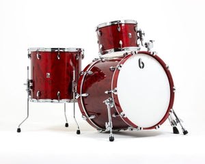 British Drum Co. LEG-22-CBUS-CLR Legend Series US Club 22 Kit - Cardinal Red (13", 16", 22")