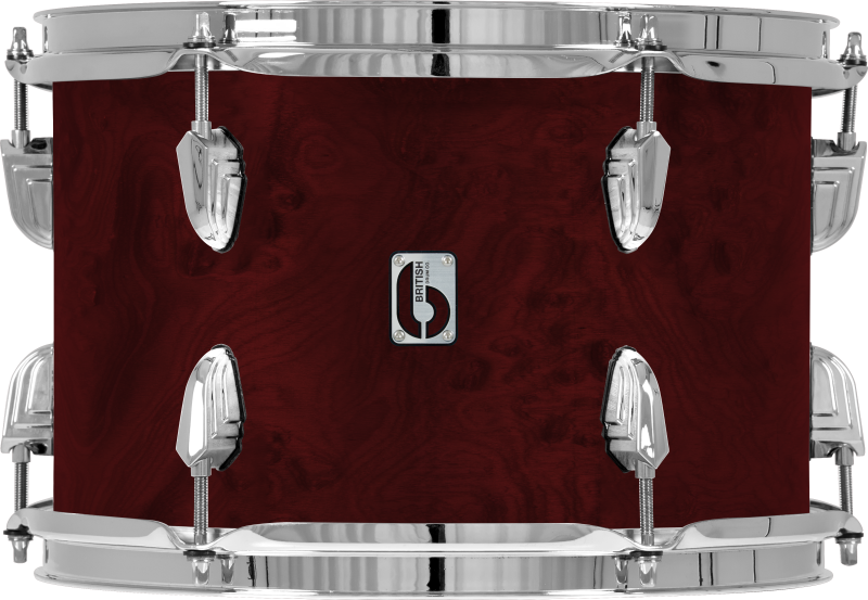 British Drum Co. LEG-22-CBUS-CLR Legend Series US Club 22 Kit - Cardinal Red (13", 16", 22")