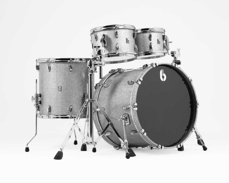 British Drum Co. LEG-22-FS-SHS Legend Series Fusion 22 Kit - Sheffield Silver (10", 12", 16", 22")