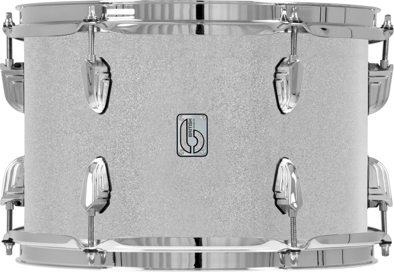 British Drum Co. LEG-22-FS-SHS Legend Series Fusion 22 Kit - Sheffield Silver (10", 12", 16", 22")