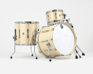 British Drum Co. LON-22-CB-WW Lounge Series Club 22 Kit - Wiltshire White (12", 16", 22")