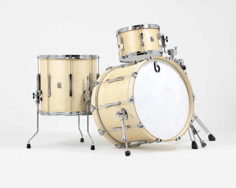 British Drum Co. LON-22-CB-WW Lounge Series Club 22 Kit - Wiltshire White (12", 16", 22")