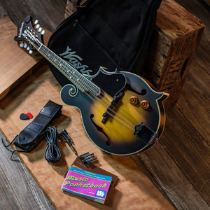 Washburn M3EK-A-U M3E Pack American Series F-Style Mandolin Pack - Sunburst