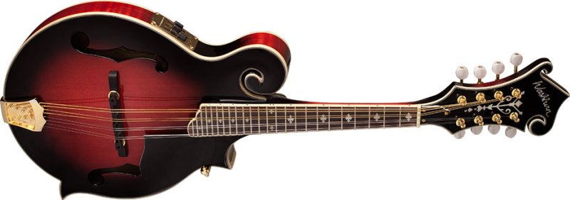 Washburn M3SWETWRK-D-U M3SWE Americana Series F-Style Mandolin with Electronics - Trans Wine Red