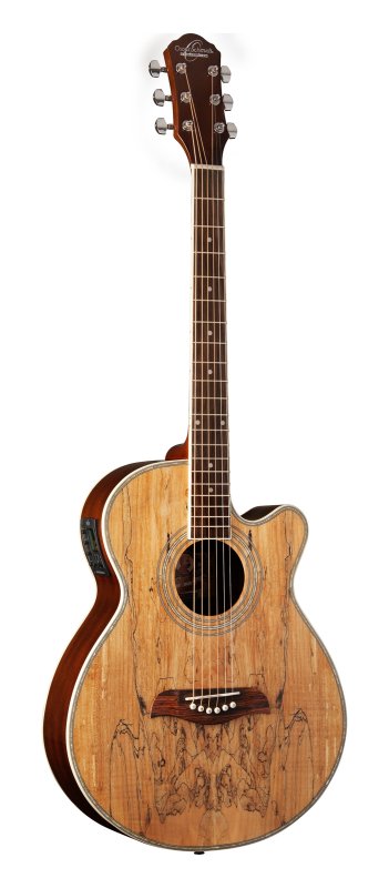 Oscar Schmidt OG10CESM-A-U OU10CESM Concert Acoustic Electric Cutaway - Spalted Maple