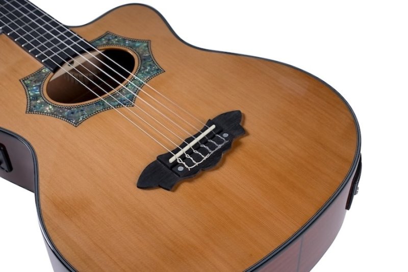 Oscar Schmidt OH30SCE Acoustic Electric Requinto w/Bag - Natural