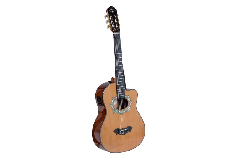 Oscar Schmidt OH30SCE Acoustic Electric Requinto w/Bag - Natural