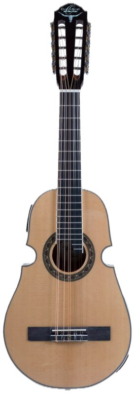 Oscar Schmidt OQ40SE Acoustic Electric Latin Quatro w/Bag - Natural