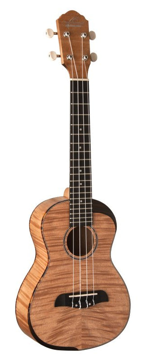 Oscar Schmidt OU800T-A Tenor Ukulele - Comfort Arm Rest Flame Maple