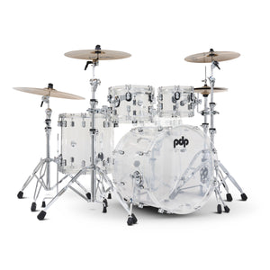 PDP PDCA2214CL Concept Acrylic 4-Piece Kit Clear with Chrome Hardware - Silver