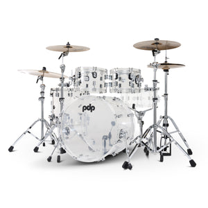 PDP PDCA2214CL Concept Acrylic 4-Piece Kit Clear with Chrome Hardware - Silver