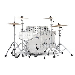 PDP PDCA2214CL Concept Acrylic 4-Piece Kit Clear with Chrome Hardware - Silver