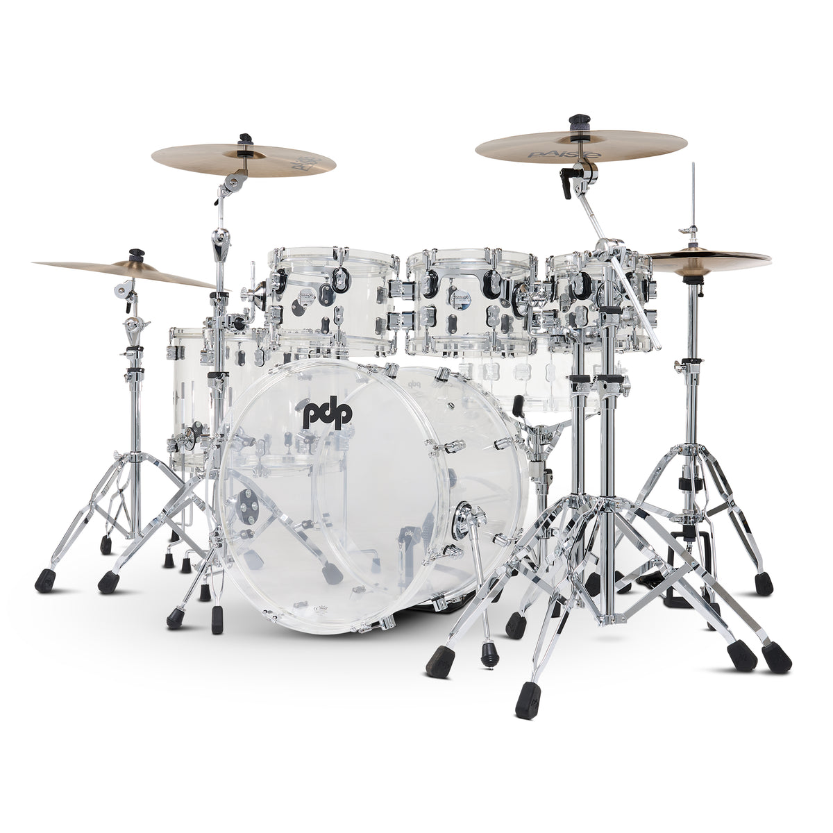 PDP PDCA2216CL Concept Acrylic 6-Piece Kit Clear with Chrome Hardware - Silver